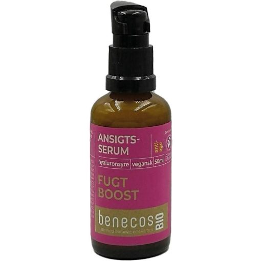 shop Benecos BIO Face Serum Hyaluronic Acid Moisture Boost 50 ml af Benecos - online shopping tilbud rabat hos shoppetur.dk