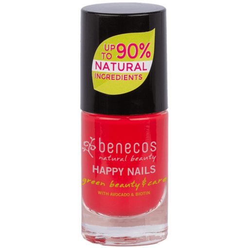 shop Benecos Happy Nails Nail Polish 5 ml - Hot Summer af Benecos - online shopping tilbud rabat hos shoppetur.dk