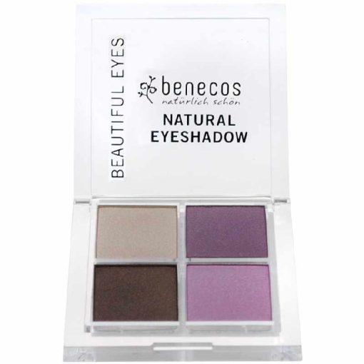 shop Benecos Natural Quattro Eyeshadow 8 gr. - Beautiful Eyes 001 af Benecos - online shopping tilbud rabat hos shoppetur.dk