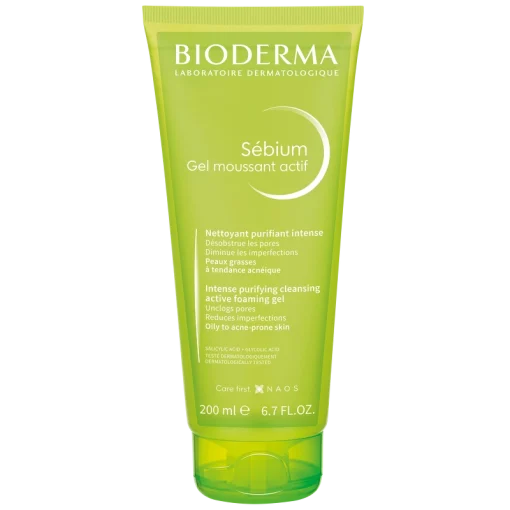 shop Bioderma Sebium Gel Moussant Actif 200 ml af Bioderma - online shopping tilbud rabat hos shoppetur.dk