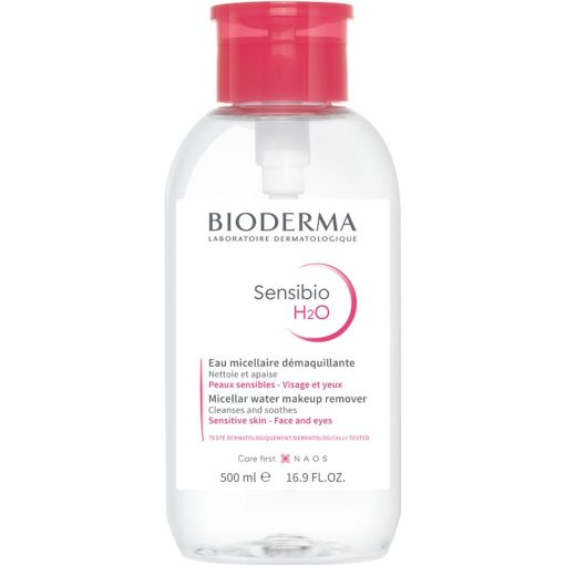 shop Bioderma Sensibio H2O Micellar Water W. Pump 500 ml (Limited Edition) af Bioderma - online shopping tilbud rabat hos shoppetur.dk