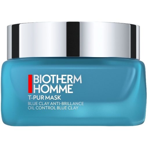 shop Biotherm Homme T-Pur Blue Face Clay Mask 50 ml af Biotherm - online shopping tilbud rabat hos shoppetur.dk