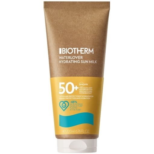 shop Biotherm Waterlover Hydrating Sun Milk SPF 50+ - 200 ml af Biotherm - online shopping tilbud rabat hos shoppetur.dk