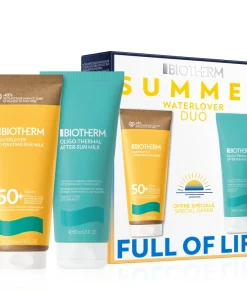 shop Biotherm Waterlover Sun Milk SPF50 Set 2 x 200 ml (Limited Edition) af Biotherm - online shopping tilbud rabat hos shoppetur.dk