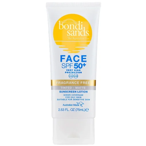 shop Bondi Sands SPF 50+ Matte Tinted Face Lotion 75 ml af Bondi Sands - online shopping tilbud rabat hos shoppetur.dk