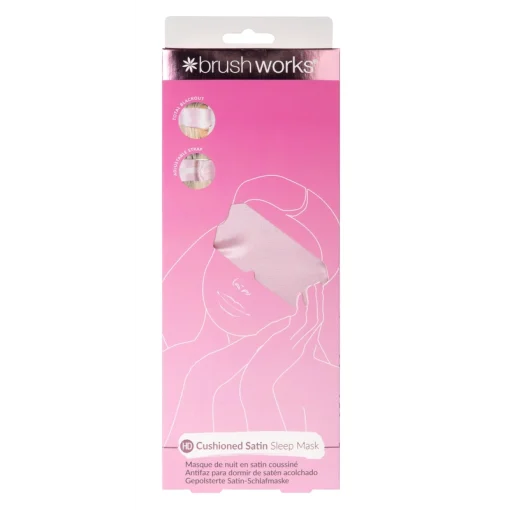 shop Brushworks Cushioned Satin Sleep Mask af Brushworks - online shopping tilbud rabat hos shoppetur.dk