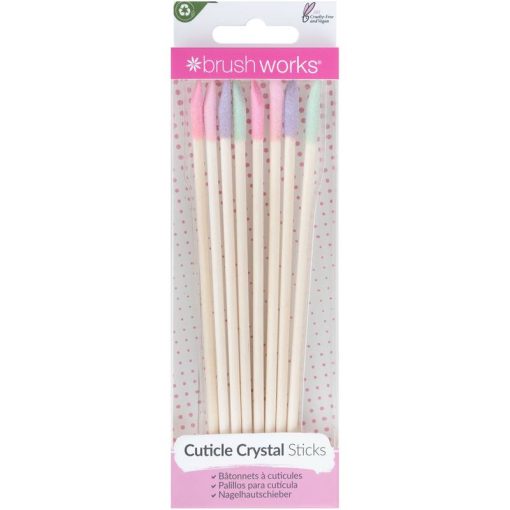 shop Brushworks Cuticle Crystal Sticks 8 Pieces af Brushworks - online shopping tilbud rabat hos shoppetur.dk