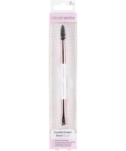 shop Brushworks Double Ended Brow Brush af Brushworks - online shopping tilbud rabat hos shoppetur.dk