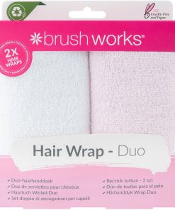 shop Brushworks Hair Towels 2 Pieces af Brushworks - online shopping tilbud rabat hos shoppetur.dk