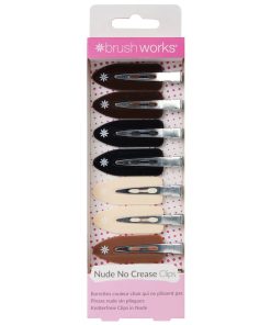 shop Brushworks Nude No Crease Hair Clips 8 Pieces af Brushworks - online shopping tilbud rabat hos shoppetur.dk