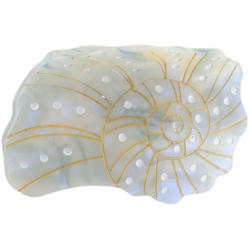 shop By Stær BEACH SHELL Hair Clip - Light Blue af By Str - online shopping tilbud rabat hos shoppetur.dk