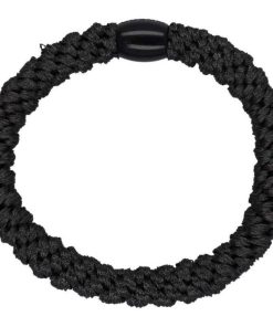 shop By Stær BRAIDED Hairtie - Basic Granite Black af By Str - online shopping tilbud rabat hos shoppetur.dk