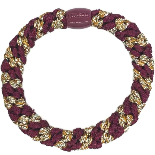 shop By Stær BRAIDED Hairtie - Multi Bordeaux