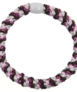 shop By Stær BRAIDED Hairtie - Multi Pink/Grey/Purple af By Str - online shopping tilbud rabat hos shoppetur.dk