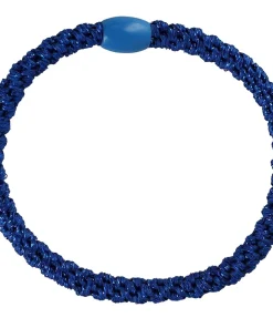 shop By Stær BRAIDED Hairtie Slim - Blue Glitter af By Str - online shopping tilbud rabat hos shoppetur.dk