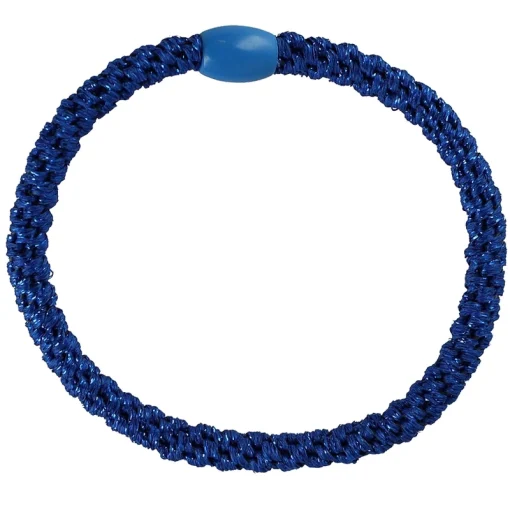 shop By Stær BRAIDED Hairtie Slim - Blue Glitter af By Str - online shopping tilbud rabat hos shoppetur.dk