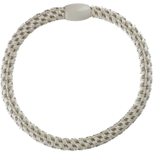 shop By Stær BRAIDED Hairtie Slim - Off-White af By Str - online shopping tilbud rabat hos shoppetur.dk