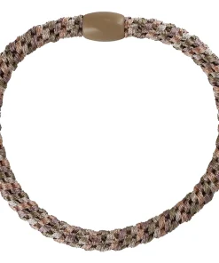 shop By Stær BRAIDED Hairtie Slim - Rosa/Beige af By Str - online shopping tilbud rabat hos shoppetur.dk