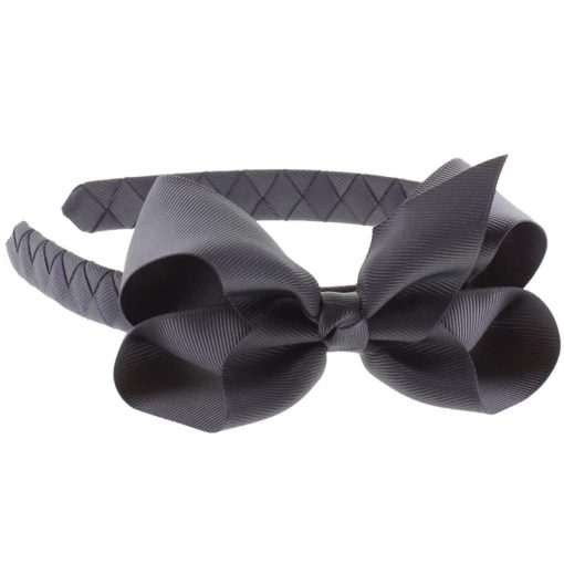 shop By Stær Hairband Classic Big Bow - Antracit af By Str - online shopping tilbud rabat hos shoppetur.dk