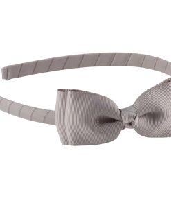 shop By Stær Hairband Double Bow - Grey af By Str - online shopping tilbud rabat hos shoppetur.dk