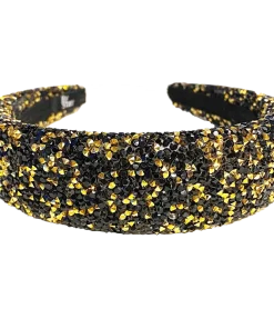 shop By Stær LIN Hairband - Glitter Black/Gold af By Str - online shopping tilbud rabat hos shoppetur.dk