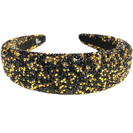 shop By Stær LIN Hairband - Glitter Black/Gold af By Str - online shopping tilbud rabat hos shoppetur.dk