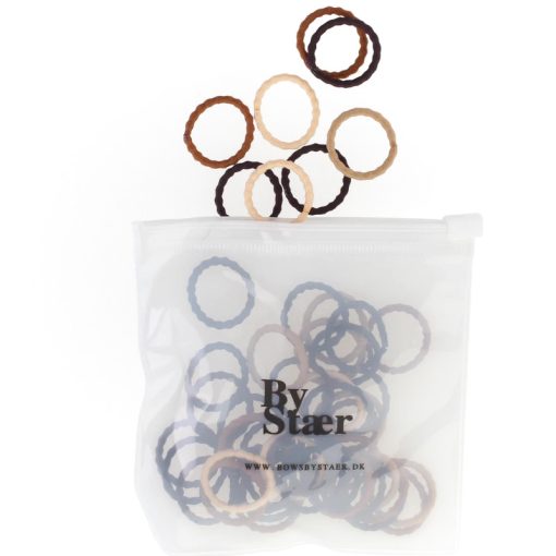 shop By Stær Mini Hair Elastics 50 Pieces - Mix 15 af By Str - online shopping tilbud rabat hos shoppetur.dk