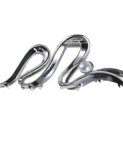 shop By Stær NICKY Hair Clip - Wave Silver af By Str - online shopping tilbud rabat hos shoppetur.dk