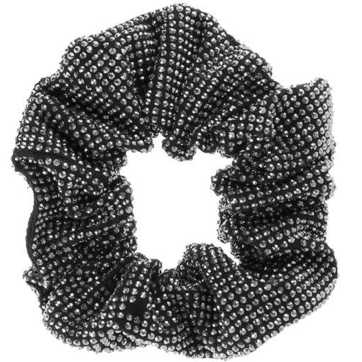 shop By Stær TINDRA Scrunchie - Black Glitter af By Str - online shopping tilbud rabat hos shoppetur.dk