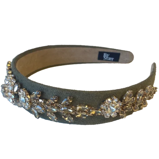 shop By Stær VITA Hairband - Army With Stone af By Str - online shopping tilbud rabat hos shoppetur.dk