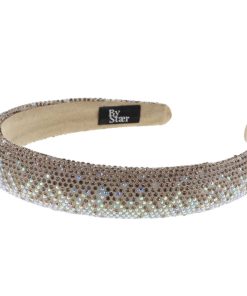 shop By Stær YLVA Hairband - Glitter Brown/Beige af By Str - online shopping tilbud rabat hos shoppetur.dk