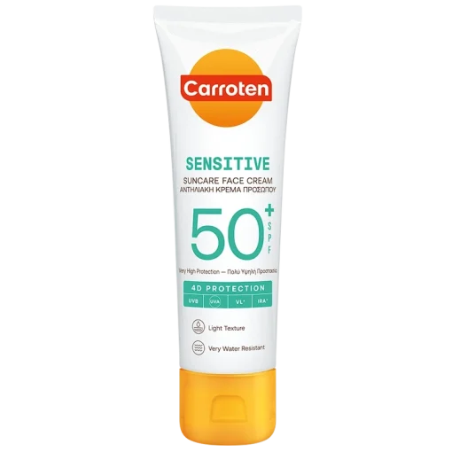 shop Carroten Face Sensitiv Cream SPF 50 - 50 ml af Carroten - online shopping tilbud rabat hos shoppetur.dk