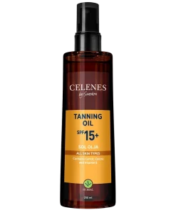 shop Celenes Herbal Tanning Oil SPF 15 - 200 ml af Celenes - online shopping tilbud rabat hos shoppetur.dk