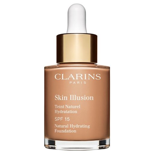 shop Clarins Skin Illusion Natural Hydrating Foundation SPF15 30 ml - 112 Amber af Clarins - online shopping tilbud rabat hos shoppetur.dk