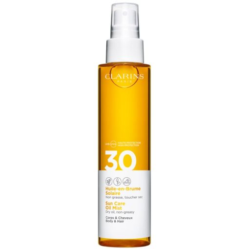 shop Clarins Sun Care Body & Hair Oil Mist SPF 30 - 150 ml af Clarins - online shopping tilbud rabat hos shoppetur.dk