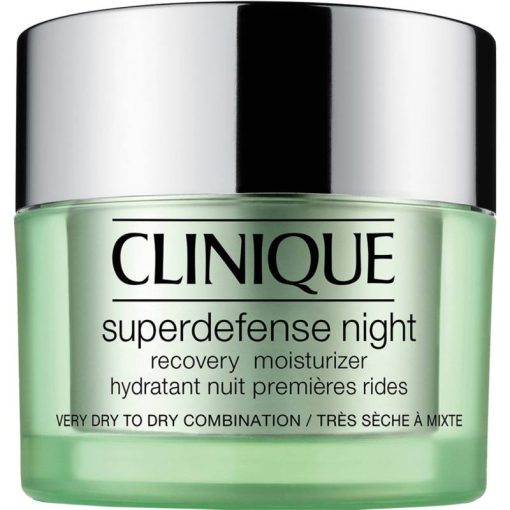 shop Clinique Superdefense Night Recovery Moisturizer Very Dry To Dry Combination 50 ml af Clinique - online shopping tilbud rabat hos shoppetur.dk