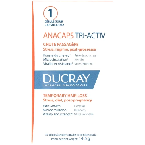 shop DUCRAY Anacaps Tri-Activ 30 Pieces af DUCRAY - online shopping tilbud rabat hos shoppetur.dk