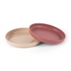shop Dantoy tallerkener - Tiny Eaters - Bordeaux/sand af dantoy - online shopping tilbud rabat hos shoppetur.dk