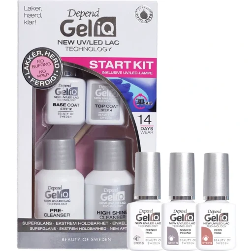 shop Depend Cosmetic Gel iQ Start Kit + Choose 3 Gel Polish Colors af Depend Cosmetic - online shopping tilbud rabat hos shoppetur.dk