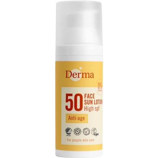 shop Derma Face Sun Lotion Anti-Age SPF 50 - 50 ml af Derma - online shopping tilbud rabat hos shoppetur.dk