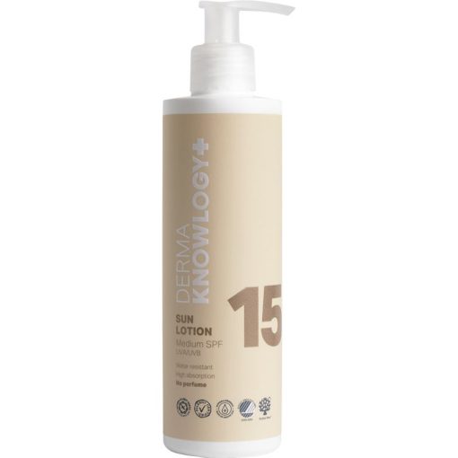 shop DermaKnowlogy Sun Lotion SPF 15 - 200 ml af DermaKnowlogy - online shopping tilbud rabat hos shoppetur.dk