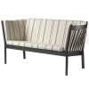 shop Erik Ole Jørgensen 2 pers. sofa - J148 - Sort/urd stripe af fdb-moebler - online shopping tilbud rabat hos shoppetur.dk