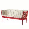 shop Erik Ole Jørgensen 3 pers. sofa - J149 - Rød/urd stripe af fdb-moebler - online shopping tilbud rabat hos shoppetur.dk
