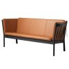 shop Erik Ole Jørgensen 3 pers. sofa - J149 - Sort/cognacfarvet læder af fdb-moebler - online shopping tilbud rabat hos shoppetur.dk