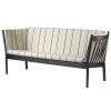 shop Erik Ole Jørgensen 3 pers. sofa - J149 - Sort/urd stripe af fdb-moebler - online shopping tilbud rabat hos shoppetur.dk