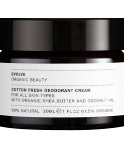 shop Evolve Cotton Fresh Deodorant Cream 30 ml af Evolve Organic Beauty - online shopping tilbud rabat hos shoppetur.dk