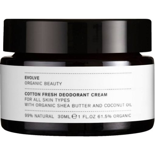 shop Evolve Cotton Fresh Deodorant Cream 30 ml af Evolve Organic Beauty - online shopping tilbud rabat hos shoppetur.dk