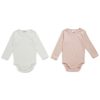 shop Friends langærmet body - Rosa/hvid - 2 stk. af friends - online shopping tilbud rabat hos shoppetur.dk