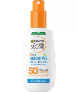 shop Garnier Ambre Solaire Sensitive Advanced Kids Spray SPF 50+ - 150 ml af Garnier - online shopping tilbud rabat hos shoppetur.dk