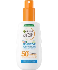 shop Garnier Ambre Solaire Sensitive Advanced Kids Spray SPF 50+ - 150 ml af Garnier - online shopping tilbud rabat hos shoppetur.dk